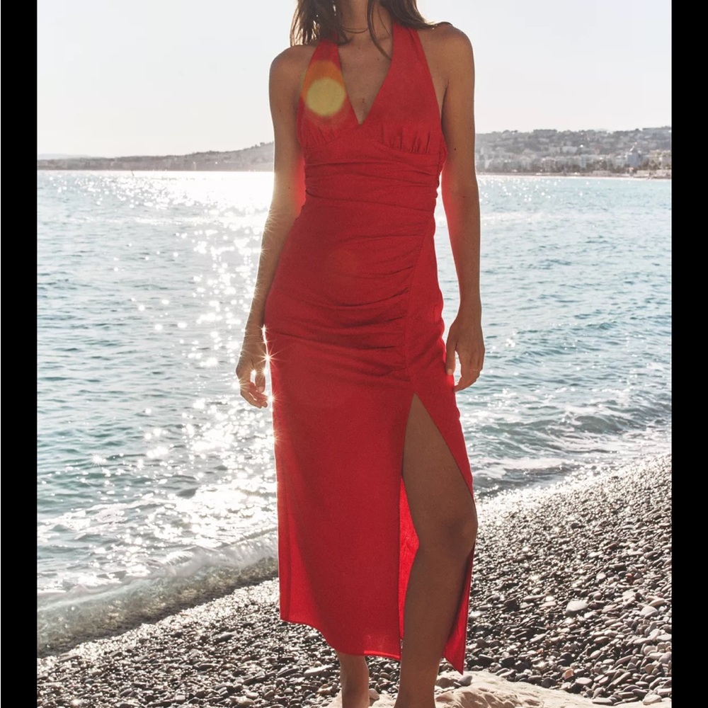 Zara halter neck dress
